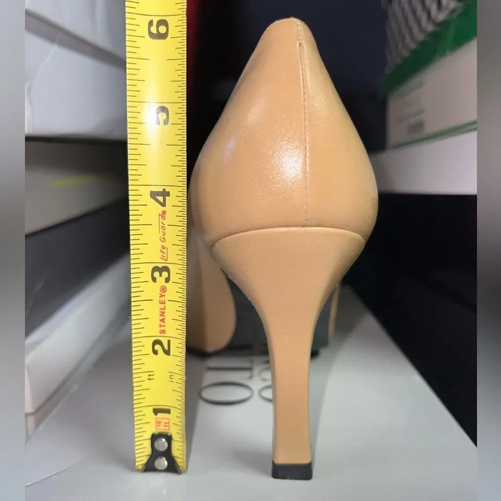 Spanish Leather Collection Chralize Camel/Tan Square/Pointed Toe Womens Size 10